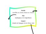 Menu Végétarien